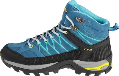 Këpucë trekking CMP Rigel MID WP për goca, që s’i hyn uji, me kapje për në mal, blu