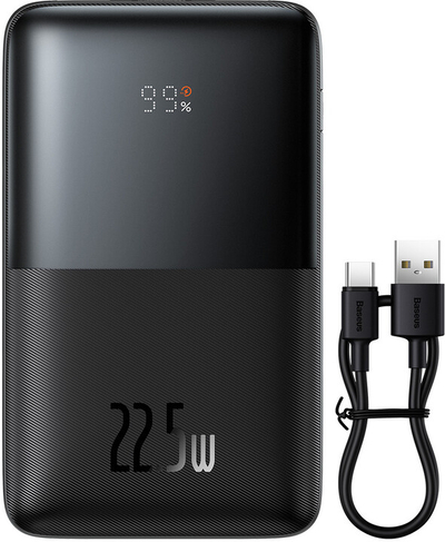 Power bankBaseus Bipow Pro, 20 000 mAh, 22,5W,црна