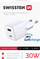 Karikues muri Swissten GaN Mini, 30W Power Delivery, 1x USB C 1x USB, i bardhë