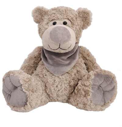 Плишана мечка Teddy Bear Bruno, 37 cm, со шал, кафеава