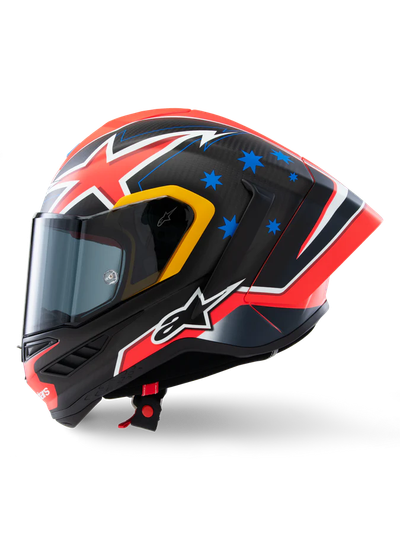 Helmetë moto Alpinestars Supertech R10 SR-10, karboni, garash, e zezë