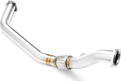 Downpipe RM Motors për BMW E46 318D 320D, motor M47, diametër 63.5mm, çelik inoks