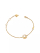 Byzylyk Guess JUBB06246JWYGS, për femra, çelik, ngjyrë ari