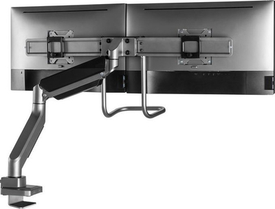 Krah tavoline për dy monitorë LevelOne Equip 650161, 17"-32", VESA 75x75 100x100, i zi