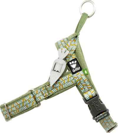 Barkëz për qen Hurtta Razzle Dazzle Hedge, 14-18", reflektuese, jeshile