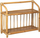 Raft librash Atmosphera Low Rattan, 50 cm, ratan dhe kompensatë, ngjyrë natyrale