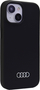 Kuti mbrojtëse Audi Silicone Case për iPhone 15 Plus 6.7", hardcase, silikon, e zezë