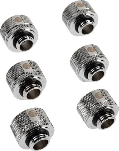 Set lidhësash kompresioni Raijintek Pelias D141806, G1/4", për tuba 14 mm, të bardhë