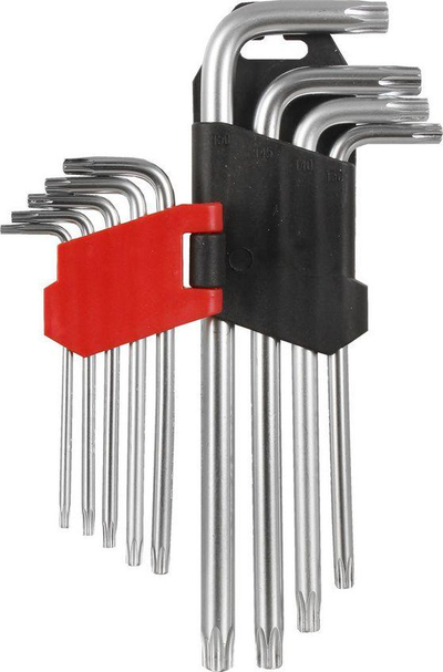 Set çelësa Yato T10-T50 (YT-0511), në formë L, 9 copë