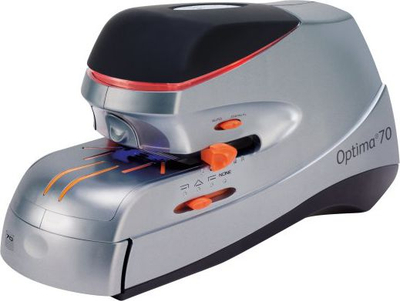 Kapëse elektrike Rexel Optima 70, 70 fletë, gri