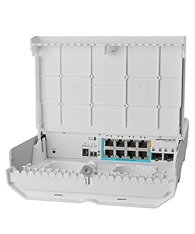 Switch rrjeti Mikrotik NetPower Lite 7R, 8x Gigabit Ethernet, PoE, i bardhë