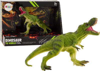 Figurinë koleksionuese LEAN Toys Dinosaur Tyrannosaurus Rex, dinosaur, jeshil