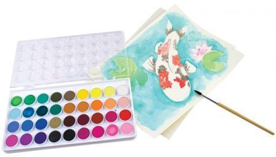 Set bojëra të ujit Ooly 272750), 36 ngjyra + furçë