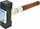 Çekiç për beton AWTools (AW31762), 2.5kg, kafe