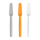 Set thika Fiskars, 3 copë, bardhë/hirtë/portokalli