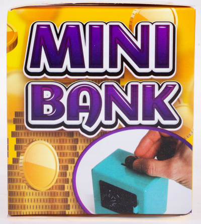 Kasafortë mini për para, me kod sekret, 9 cm, e zezë