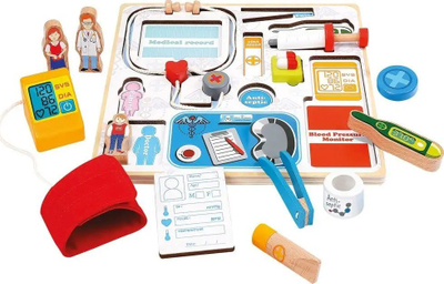 Puzzle druri 3D Bino Doctor, 29.5 x 29.5 cm, set mjeku, shumëngjyrësh