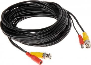 Kabllo video edhe rryme për kamera CORD CROSS-COMBO, 10 m, 75Ω, e zezë