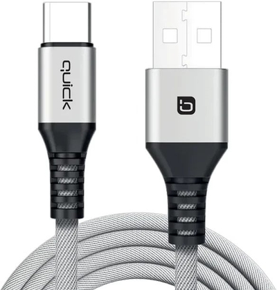 Kabllo karikimi Quick QB-142, USB në USB C, 1.5 m, e zezë
