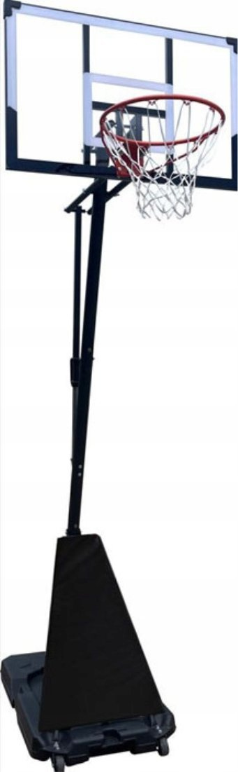Set basketbolli Spartan, lartësi e rregullueshme 150–305 cm, bazë me rrota, i zi