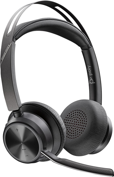 Kufje Poly Voyager Focus 2 UC, Bluetooth 5.1, USB-C, e zezë