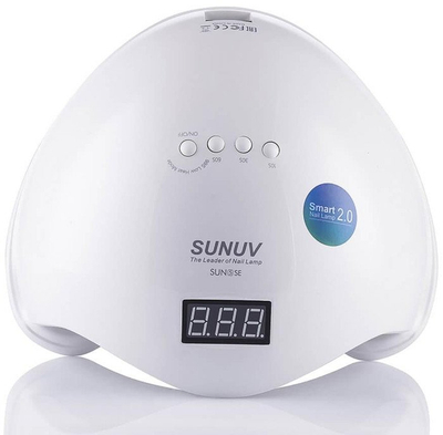 Lampë UV LED për thonj SUNUV SUN5, 36W, ekran digjital, e bardhë