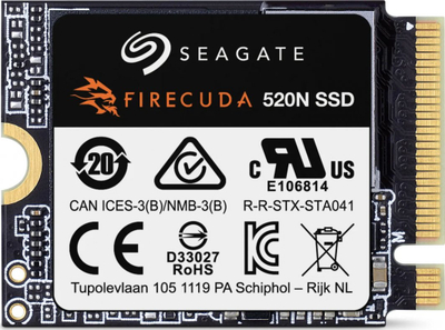 Disk SSD Seagate FireCuda 520N, 2TB, M.2 2230 PCI-E x4 Gen4 NVMe