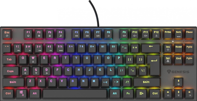 Tastierë gaming Genesis NKG-2155, RGB, me kabllo USB, e zezë