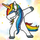 Set mozaiku me diamante DIAMOND DOTZ Unicorn DAB, punim kreativ, shumëngjyrësh