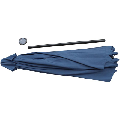 Çadër kopshti Saska Garden, 300 cm, ndriçim LED, blu navy