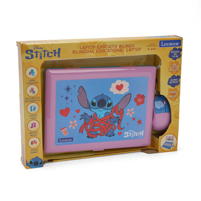 Laptop edukativ biling, Stitch, anglisht rumanisht, blu