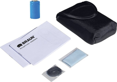 Largësi-matës Braun 1000WH, 6x, der në 1000 m, i zi