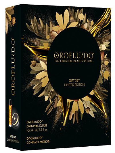 Set eliksir për flokë + pasqyrë kozmetike Orofluido The Original Beauty Ritual