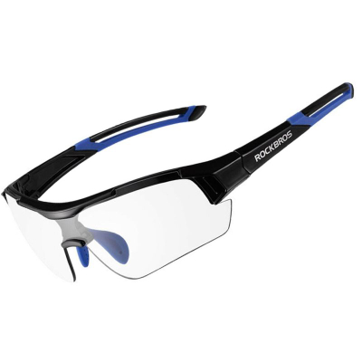 Syze sportive Rockbros Photochromic, lente fotokromatike, UV400, zi blu