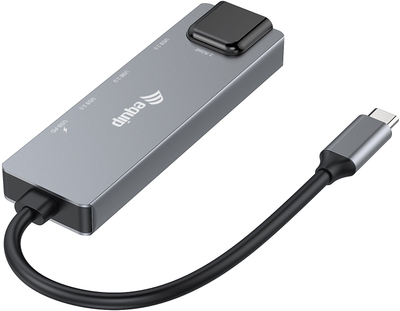 Адаптер мрежен Equip USB C во RJ45, 2.5 Gbps, USB 3.2, сив