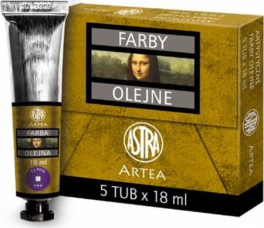 Ngjyrë vaji Astra Artea, 18 ml, Ultra Violet