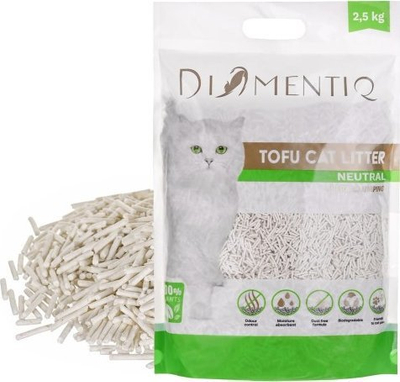 Rërë për mace DIAMENTIQ Clumping Litter With Tofu, 2.5 kg, natyrale