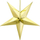 Stoli dekorativ Shoppartners Christmas Star, formë ylli fener, 70 cm, i artë