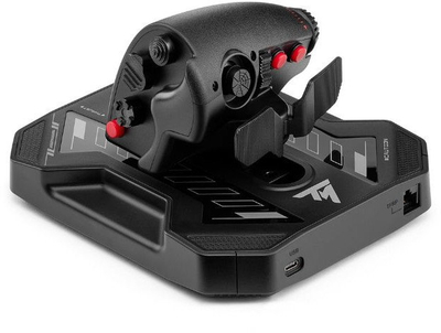 Контролер за летање Thrustmaster Sol R 4 HOTAS, за PC, со LED RGB, црн