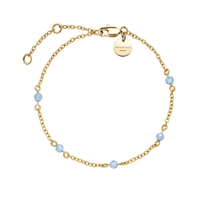 Byzylyk për femra Rosefield Essentials JBBSG-J814, i artë/kaltër
