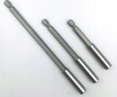 Mbajtës magnetik për bit 1/4", zgjatje 75 100 150mm, metalik