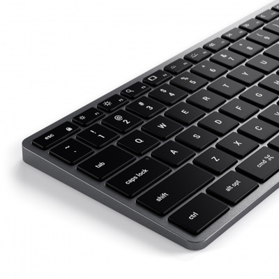 Tastierë Satechi Slim W3 USB-C Backlit - US, e hirtë