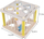 Lodër druri edukative KRUZZEL Shape Sorters, kub me forma, 12 copë, shumëngjyrëshe