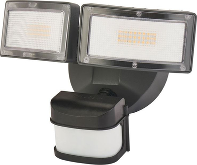 Aplike muri SU-MA Duo 6556-PIR, LED, IP54, e zezë