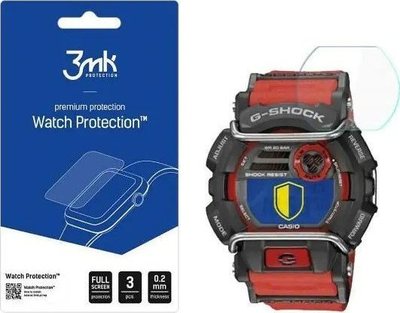 Xham mbrojtës 3MK FlexibleGlass për Casio G-Shock GD400-4, 0.2mm, set 3 copë, transparent