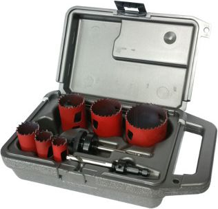 Set sharre rrethore Morse MHS04P, 6 copë, 3/4" gjer 2-1/4", në kuti plastike gri