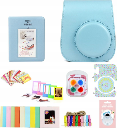 Сет аксесоари LoveInstant за Fujifilm Instax Mini 11, 8 во 1, со албум, сина