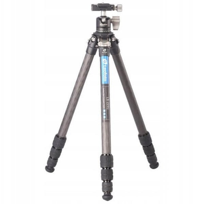 Tripod karboni Leofoto Ranger LS-224C me kokë sferike LH-25, fibër karboni, i zi