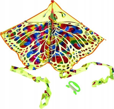 Fluturake Adar Butterfly, 73 cm, me pe dhe dorezë, shumëngjyrëshe