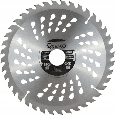 Disk sharre rrethor GEKO G78132, 210mm, 40 dhëmbë, për dru